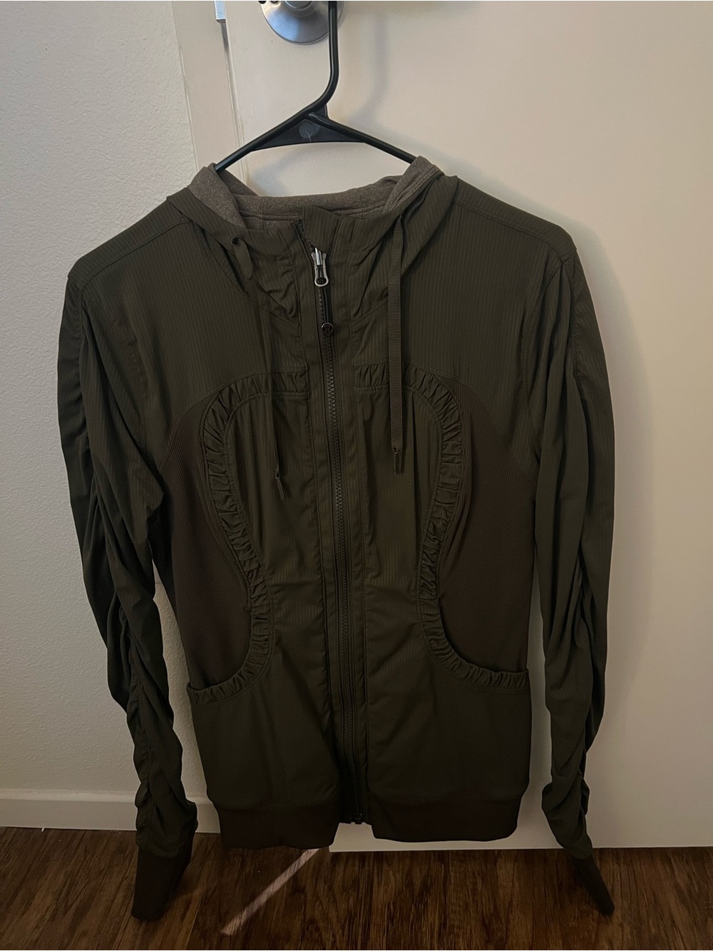 lululemon athletica Olive Green Lightweight Hooded Jacket